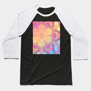 Psychedelic retro kaleidoscope Baseball T-Shirt